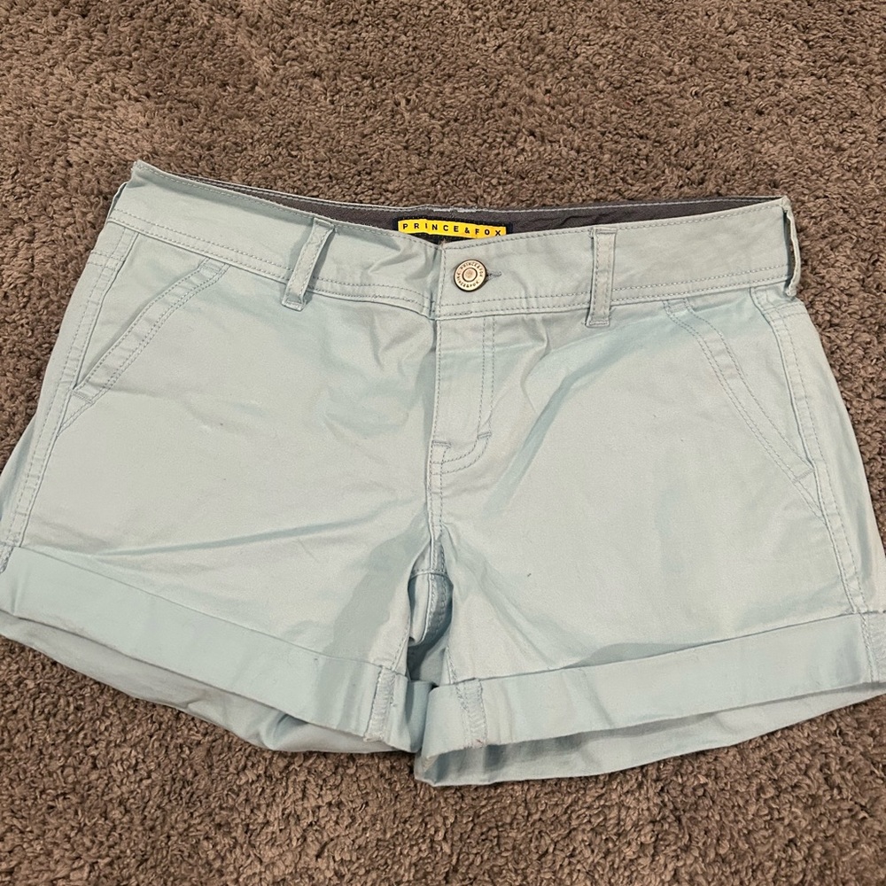 Prince & Fox [ Baby Blue Size 2 Women’s Shorts ]